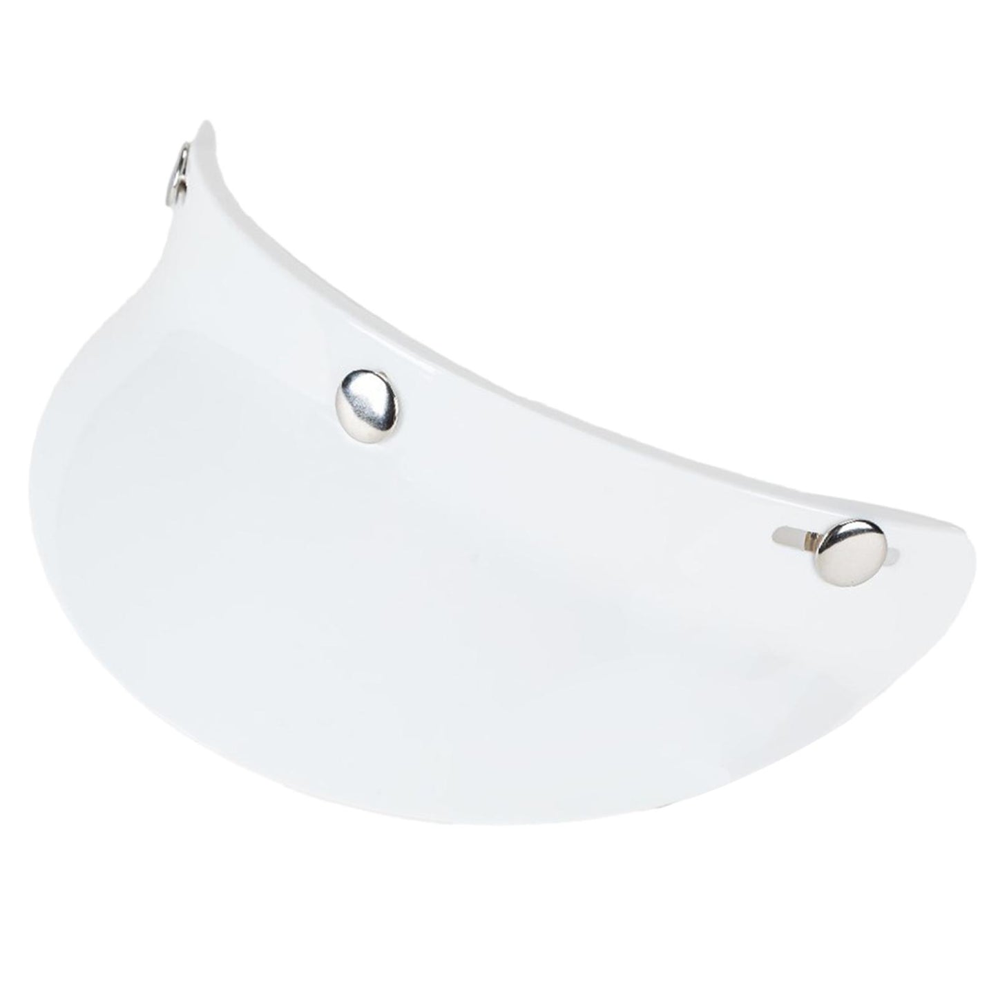 3-Snap Motorcycle Helmet Visor Peak UV Sun Visor Shields White
