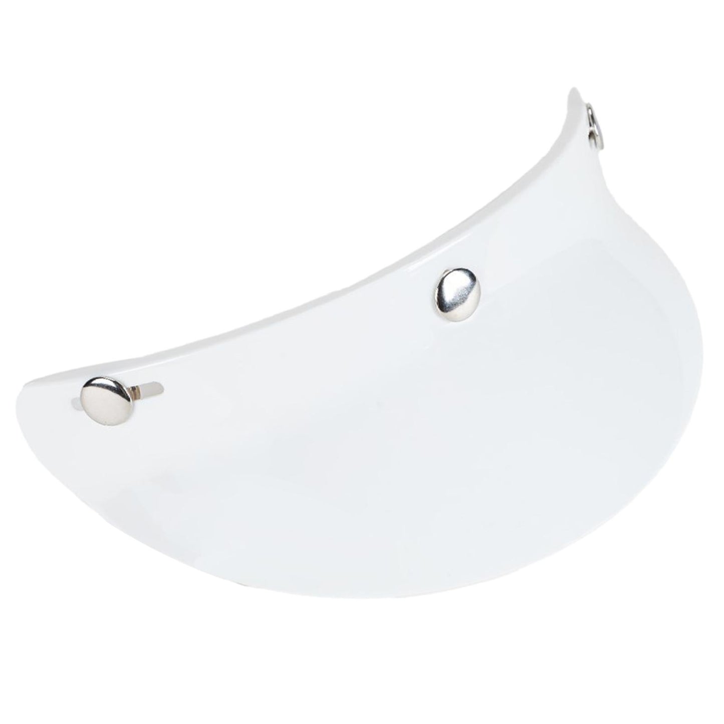3-Snap Motorcycle Helmet Visor Peak UV Sun Visor Shields White