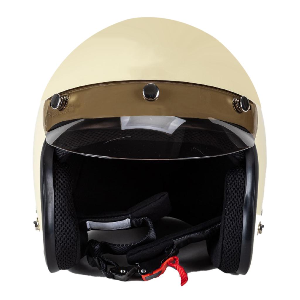 3-Snap Motorcycle Helmet Visor Peak UV Sun Visor Shields Transparent Tea