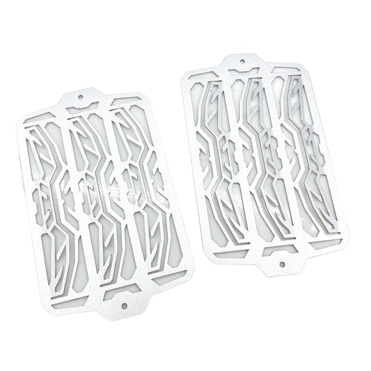 1 Pair Motorcycle Radiator Guard Cover for Triumph Tiger 900 Rally Tiger 900 Silver