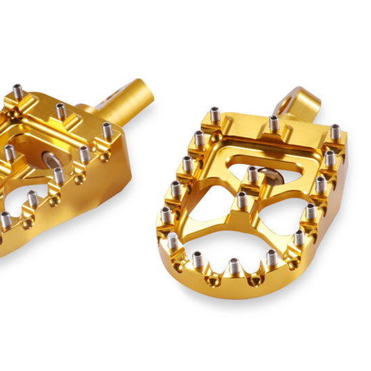 Motorcycle Front Driver Footrests Footpegs for Harley XL883 2007-2010 Golden