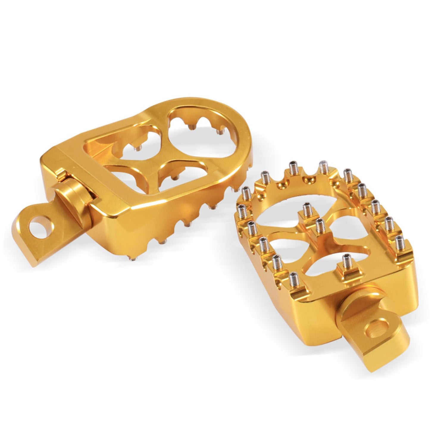 Motorcycle Front Driver Footrests Footpegs for Harley XL883 2007-2010 Golden
