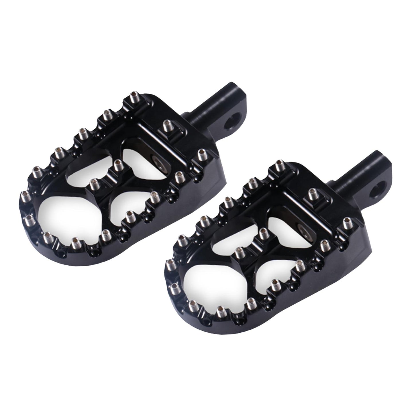 Motorcycle Front Driver Footrests Footpegs for Harley XL883 2007-2010 Black