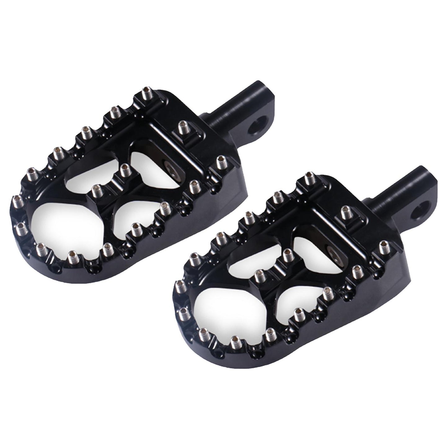 Motorcycle Front Driver Footrests Footpegs for Harley XL883 2007-2010 Black