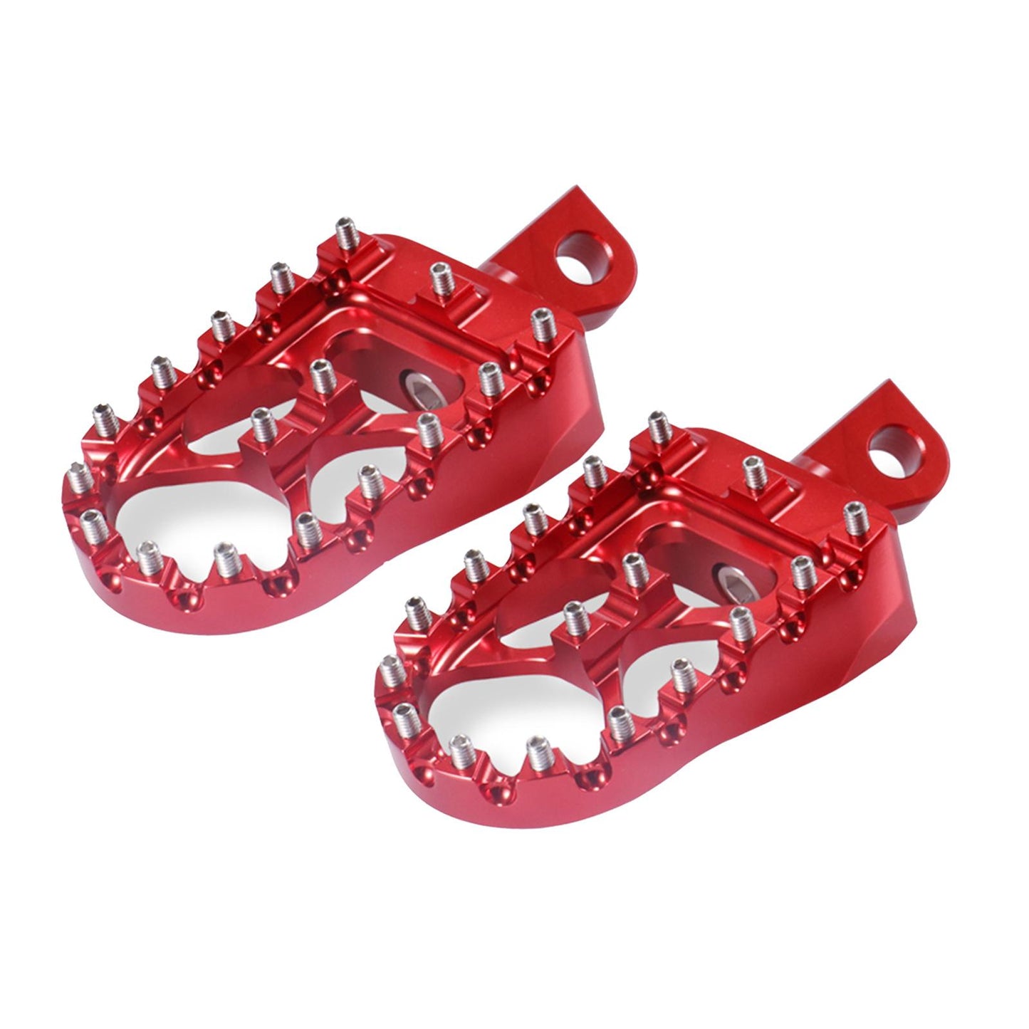 Motorcycle Front Driver Footrests Footpegs for Harley XL883 2007-2010 Red
