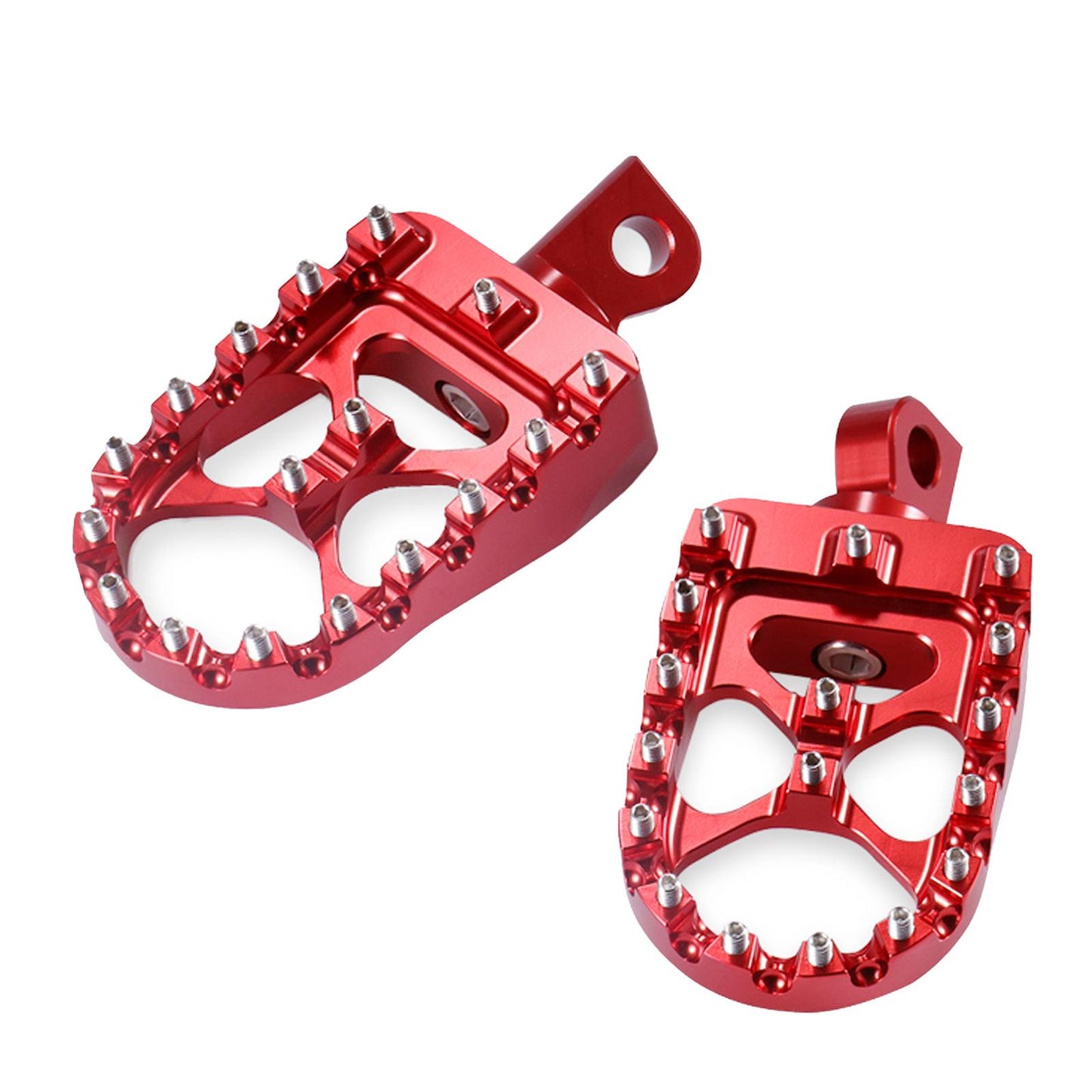 Motorcycle Front Driver Footrests Footpegs for Harley XL883 2007-2010 Red