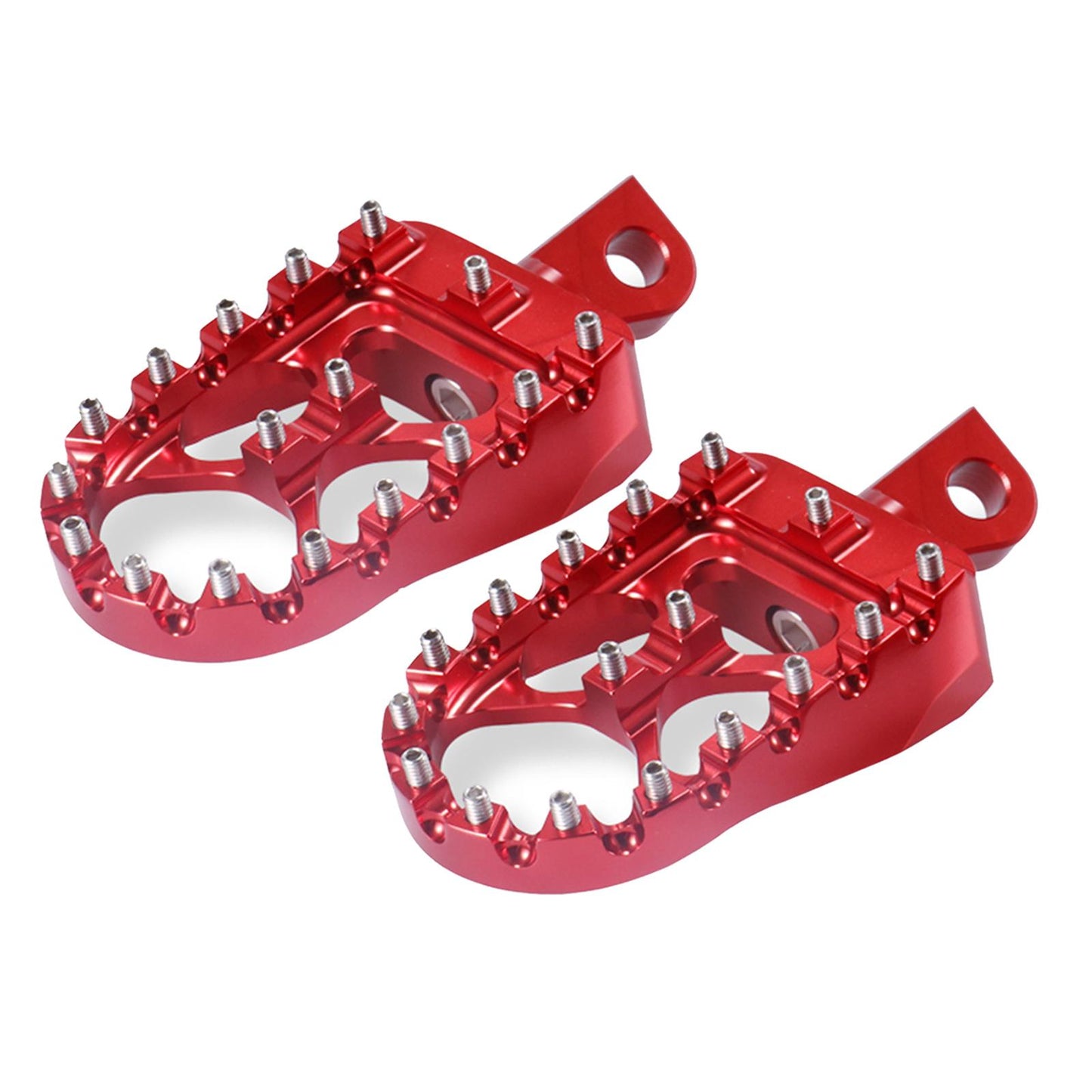 Motorcycle Front Driver Footrests Footpegs for Harley XL883 2007-2010 Red
