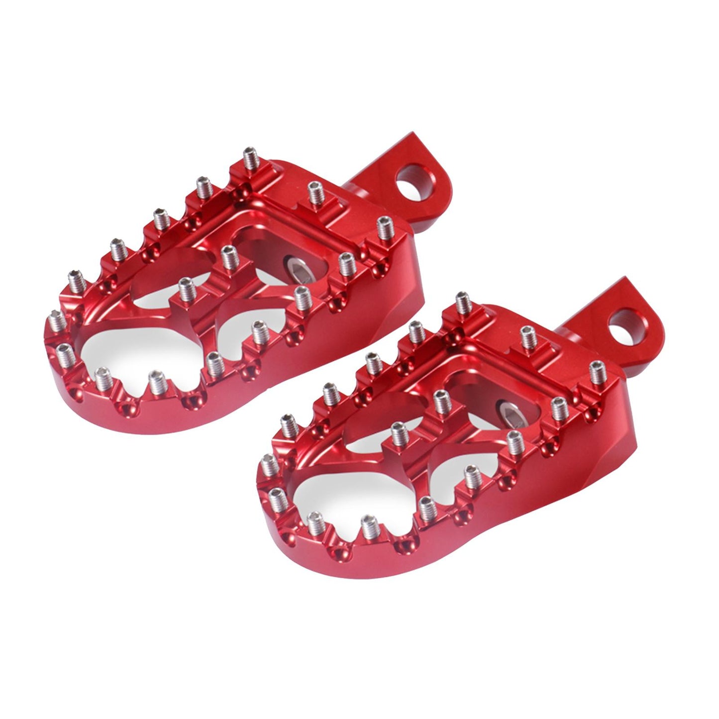 Motorcycle Front Driver Footrests Footpegs for Harley XL883 2007-2010 Red