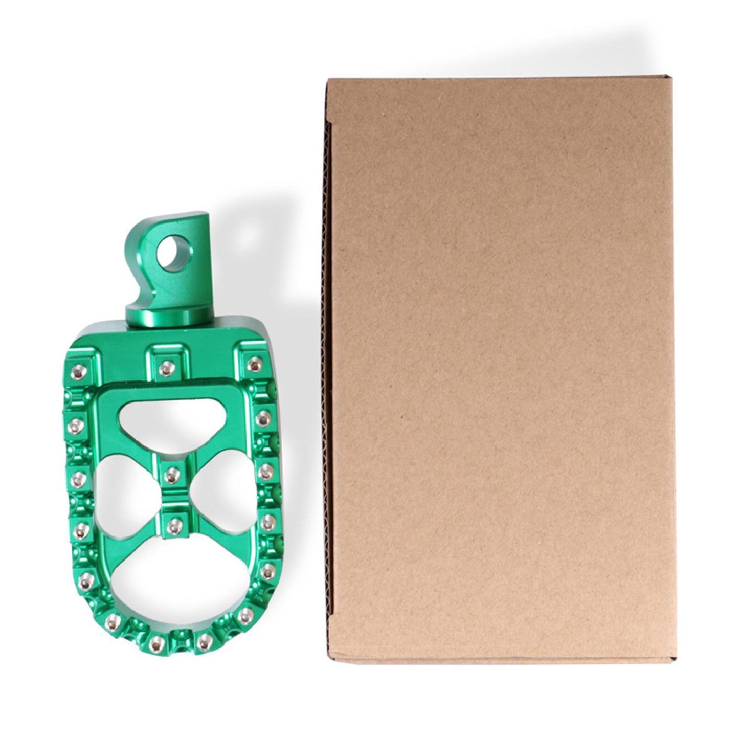 Motorcycle Front Driver Footrests Footpegs for Harley XL883 2007-2010 Green