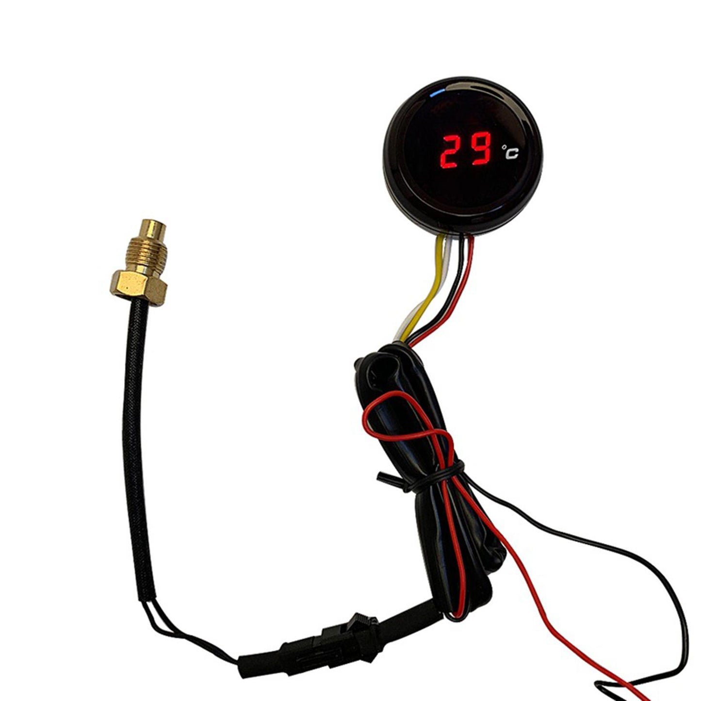Motorcycle Water Temp Meter Gauge Thermometer Accessories Premium Blue LED