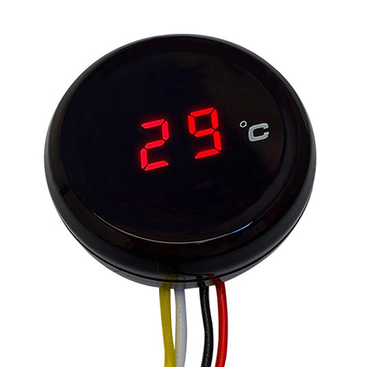 Motorcycle Water Temp Meter Gauge Thermometer Accessories Premium Red LED