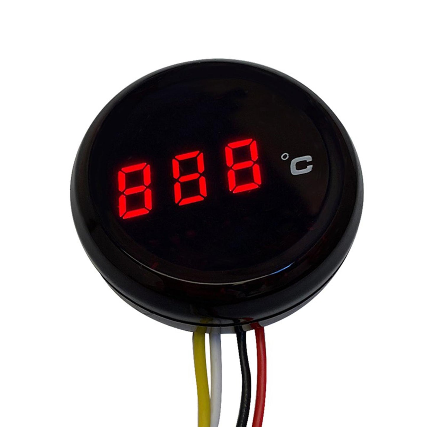 Motorcycle Water Temp Meter Gauge Thermometer Accessories Premium Red LED