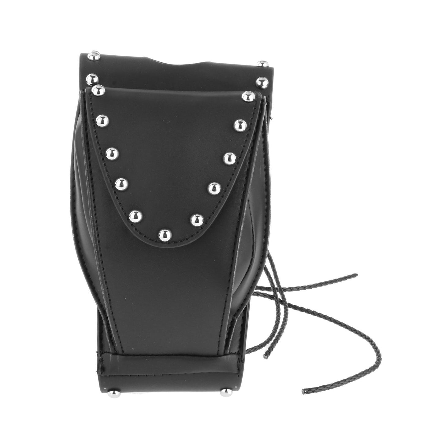 Leather Motorcycle Tank Cover Panel Bag Pouch for Harley Sportster 883 Black A