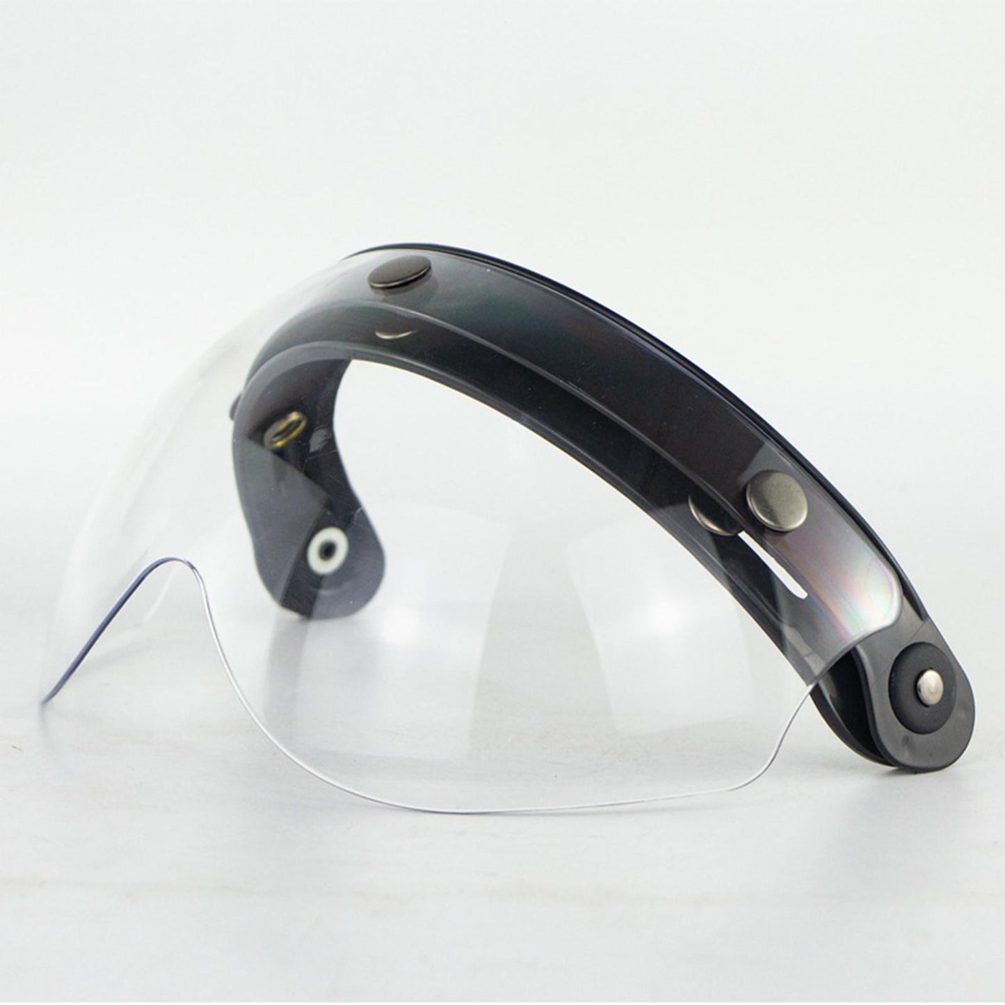 Flip Up Down Visor Lens Replacement for 3 Button Motorcycle Helmets Clear
