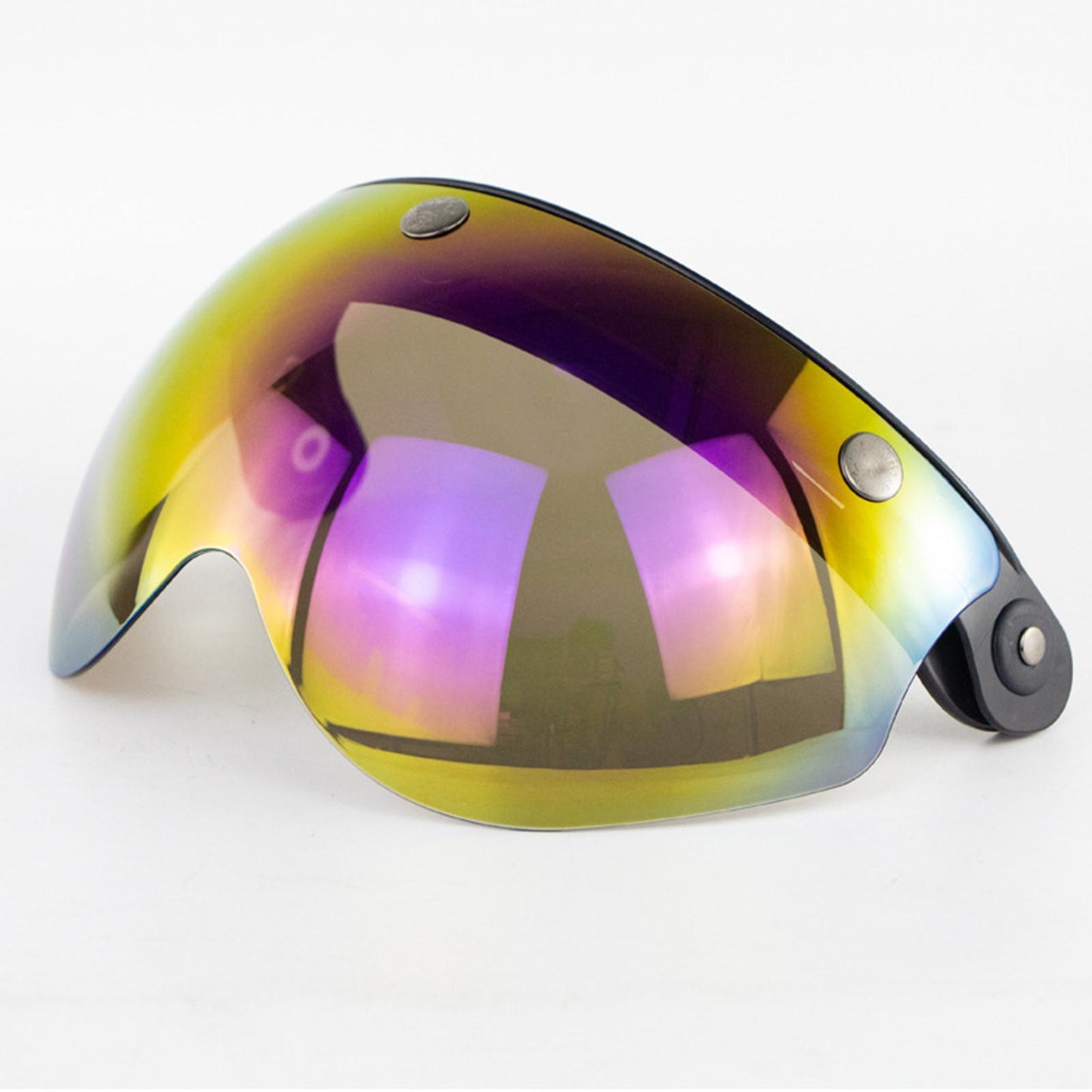 Flip Up Down Visor Lens Replacement for 3 Button Motorcycle Helmets Colorful