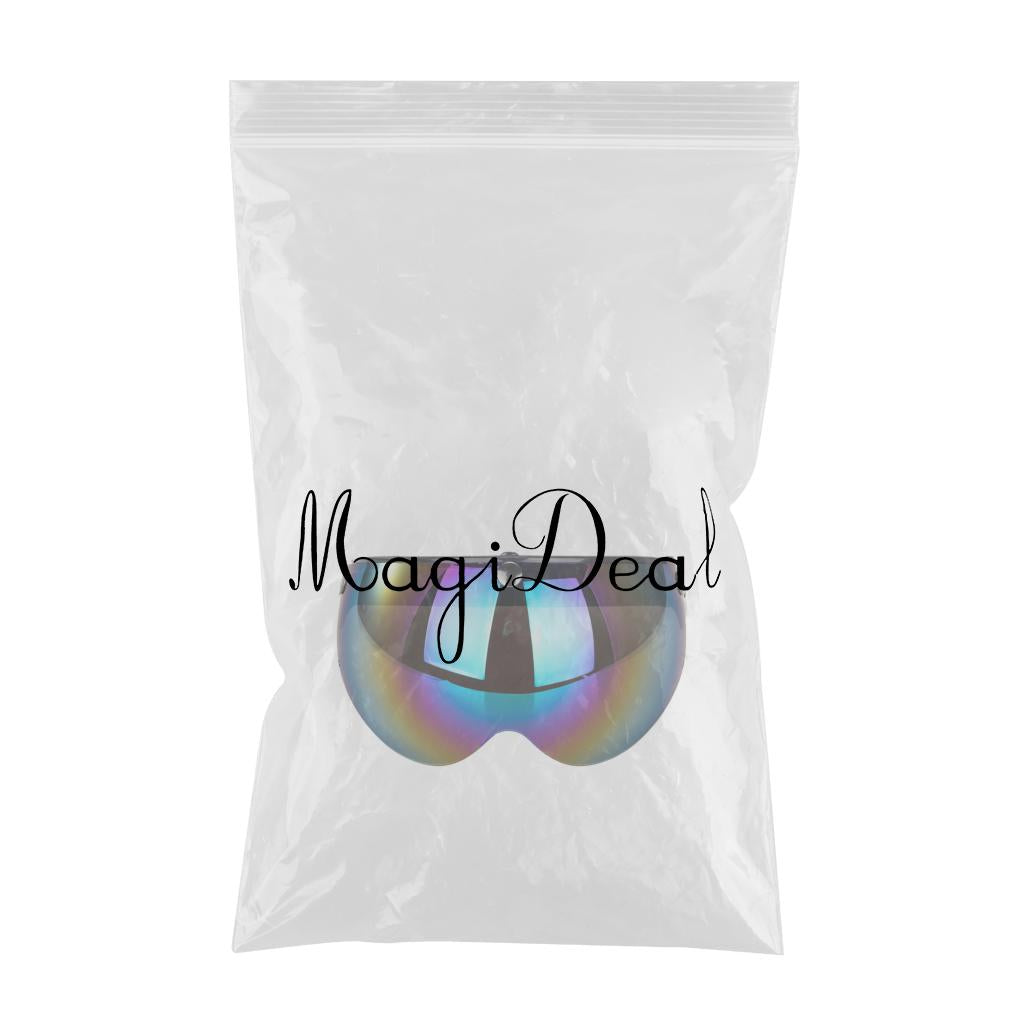 Flip Up Down Visor Lens Replacement for 3 Button Motorcycle Helmets Colorful