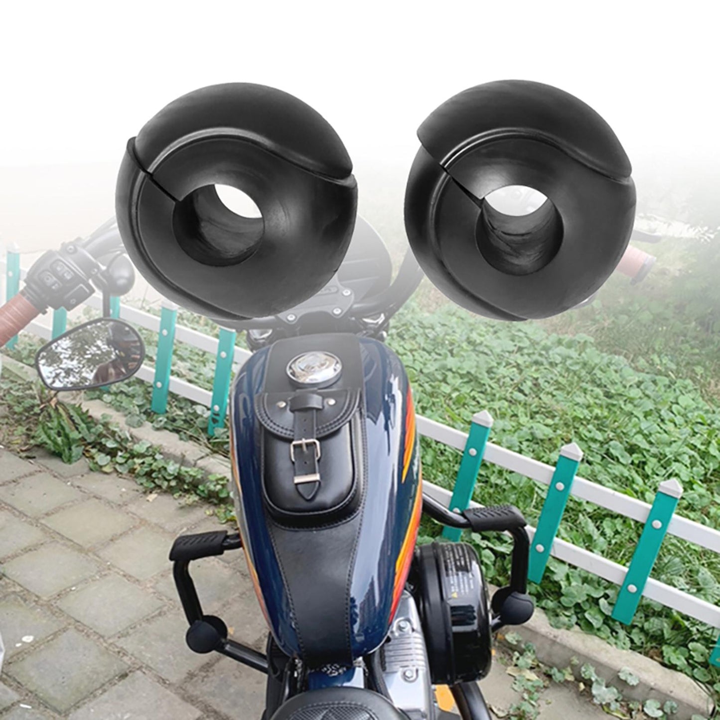 2x Motorcycle Motor Bumper Protective Block Anti-fall Block Parts Decor