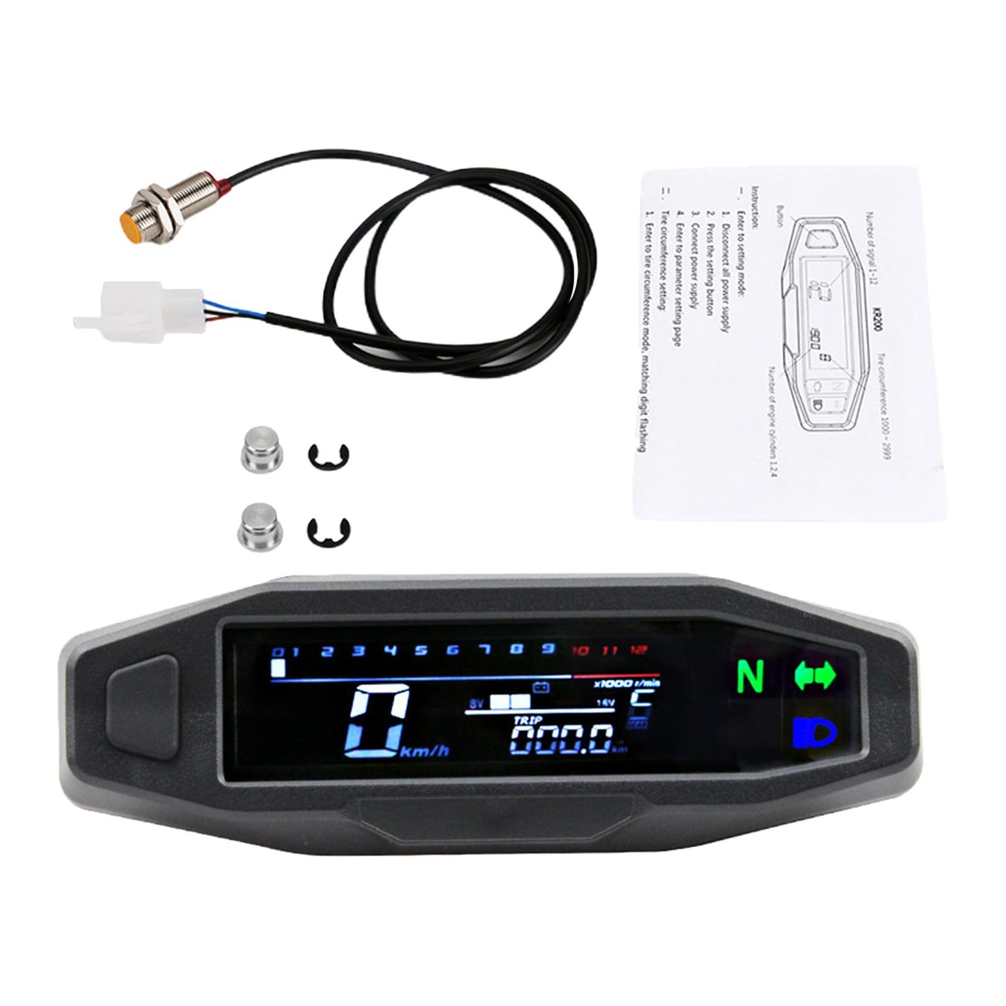 Universal Digital Speedometer Odometer for Motorcycle sensor