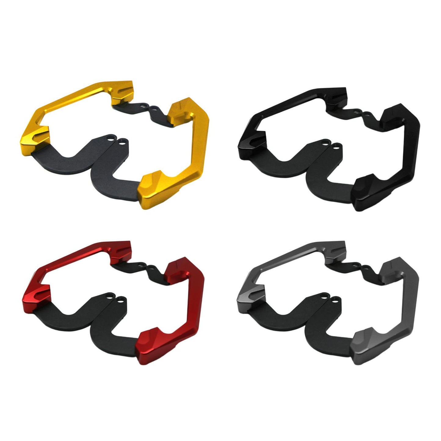2 Packs Motorcycle Rear Seat Bars Handle Armrest Grab for HONDA Black