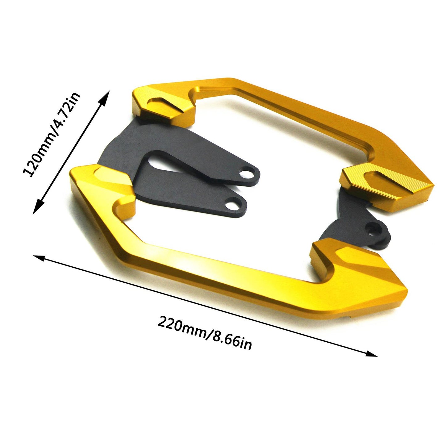 2 Packs Motorcycle Rear Seat Bars Handle Armrest Grab for HONDA Gold
