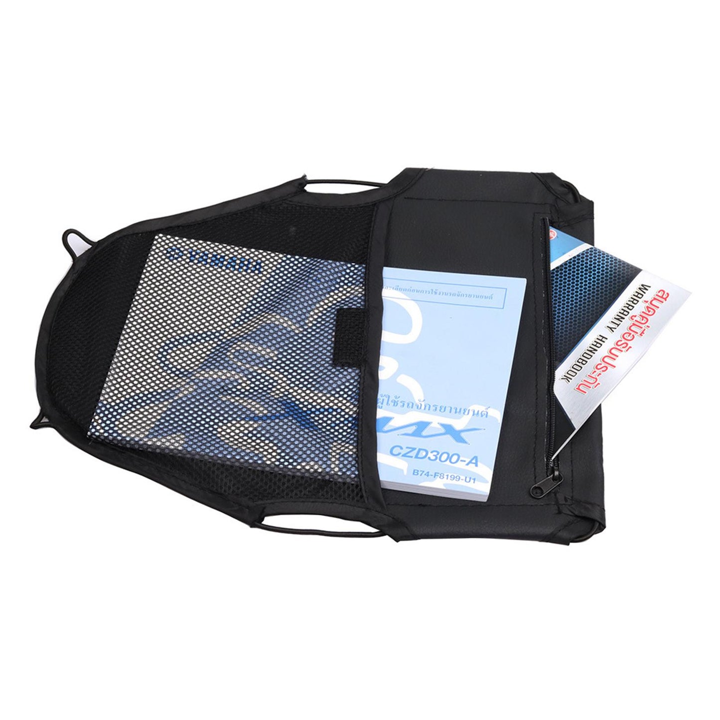 Leather Motorcycle Under Seat Cushion Storage Pouch Bag Premium