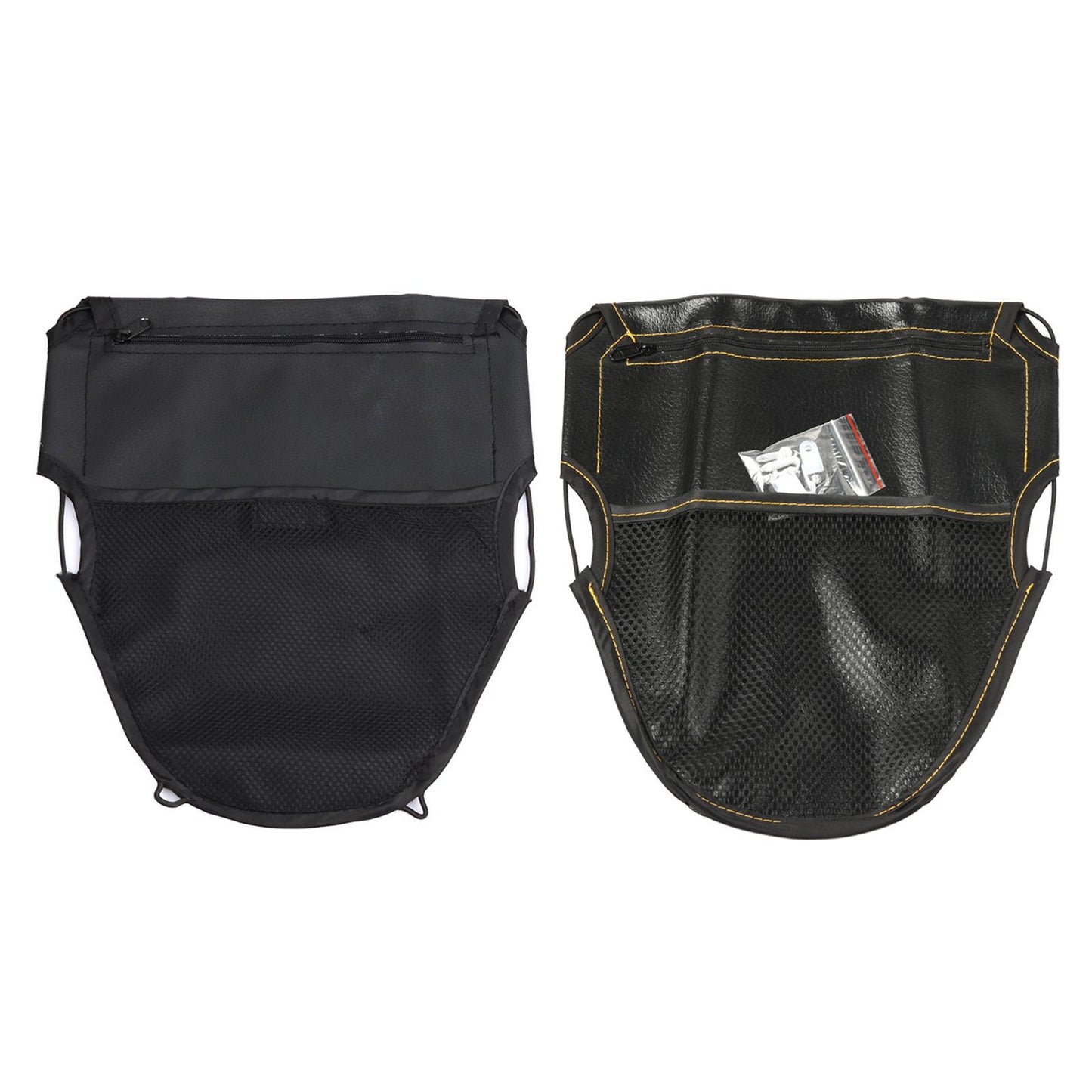 Leather Motorcycle Under Seat Cushion Storage Pouch Bag Premium