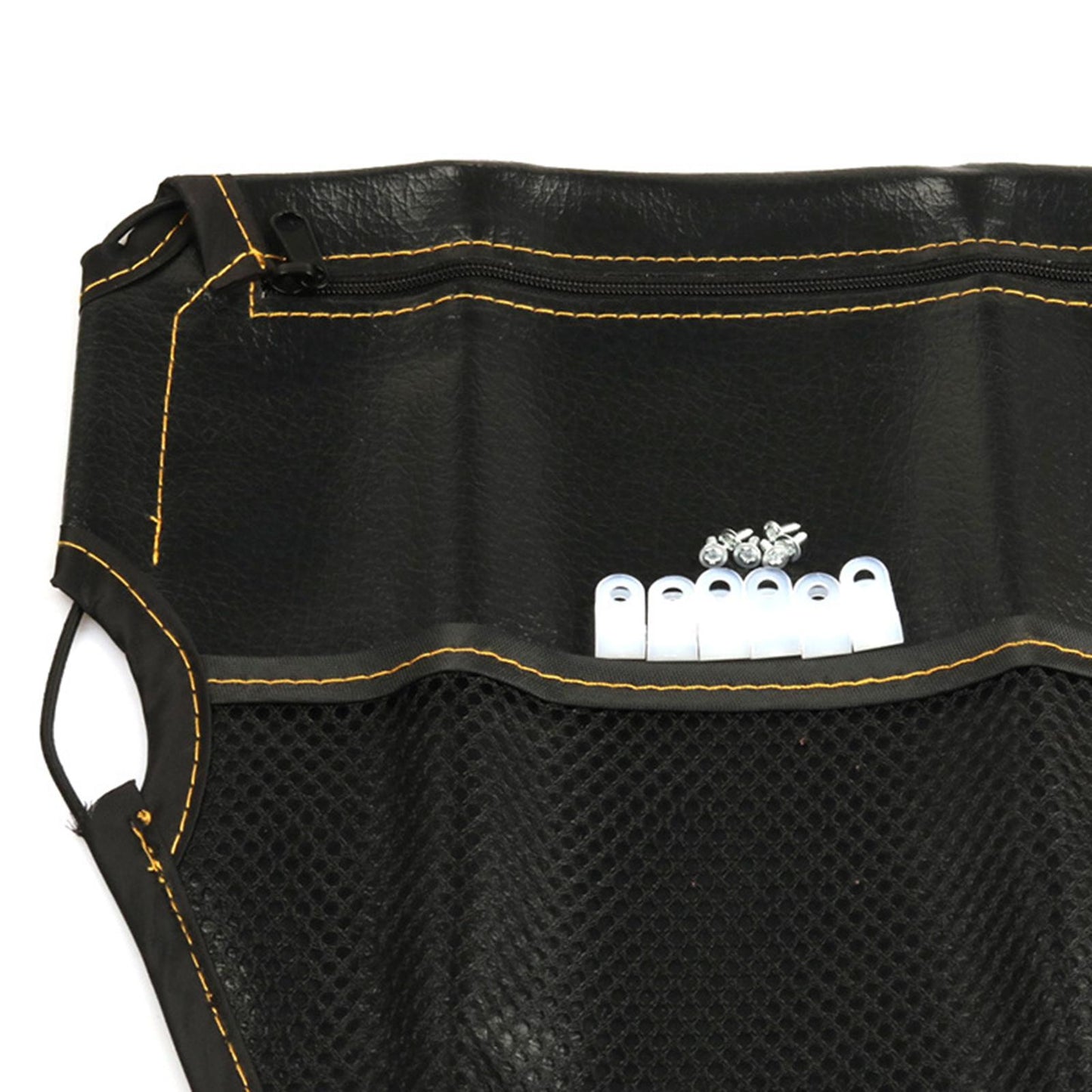 Leather Motorcycle Under Seat Cushion Storage Pouch Bag Premium