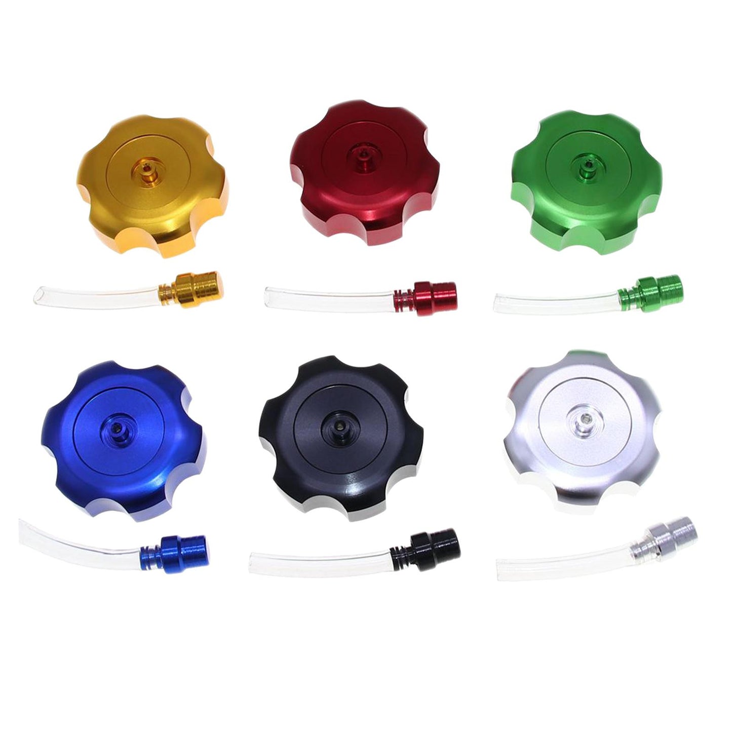 Mini CNC Hexagonal Gas Fuel Tank Cap Fashionable for ATV Dirt Bike red