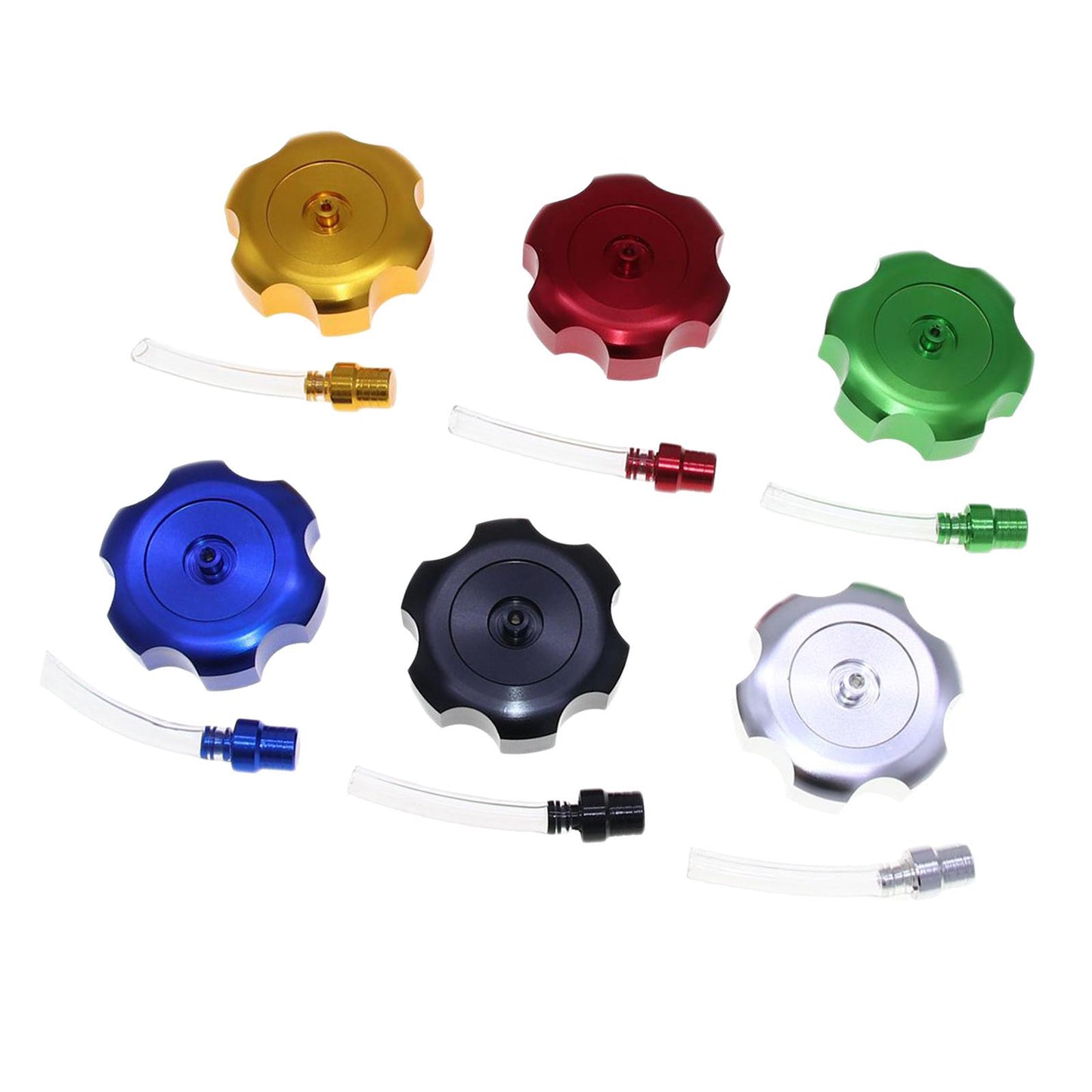 Mini CNC Hexagonal Gas Fuel Tank Cap Fashionable for ATV Dirt Bike red