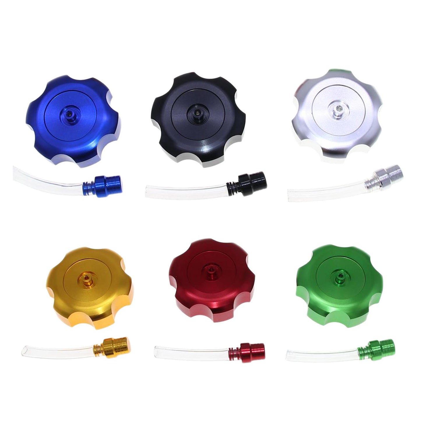Mini CNC Hexagonal Gas Fuel Tank Cap Fashionable for ATV Dirt Bike red