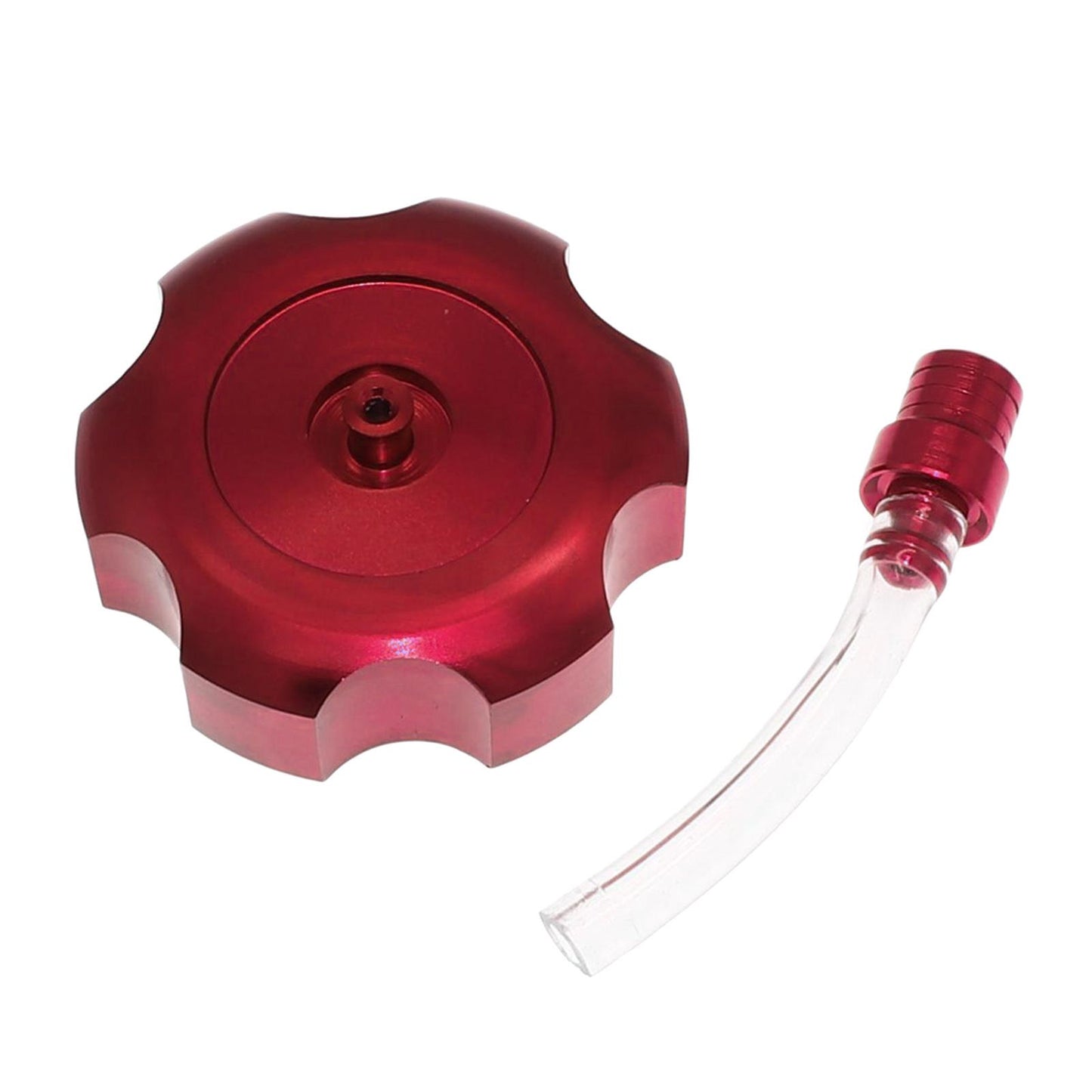Mini CNC Hexagonal Gas Fuel Tank Cap Fashionable for ATV Dirt Bike red