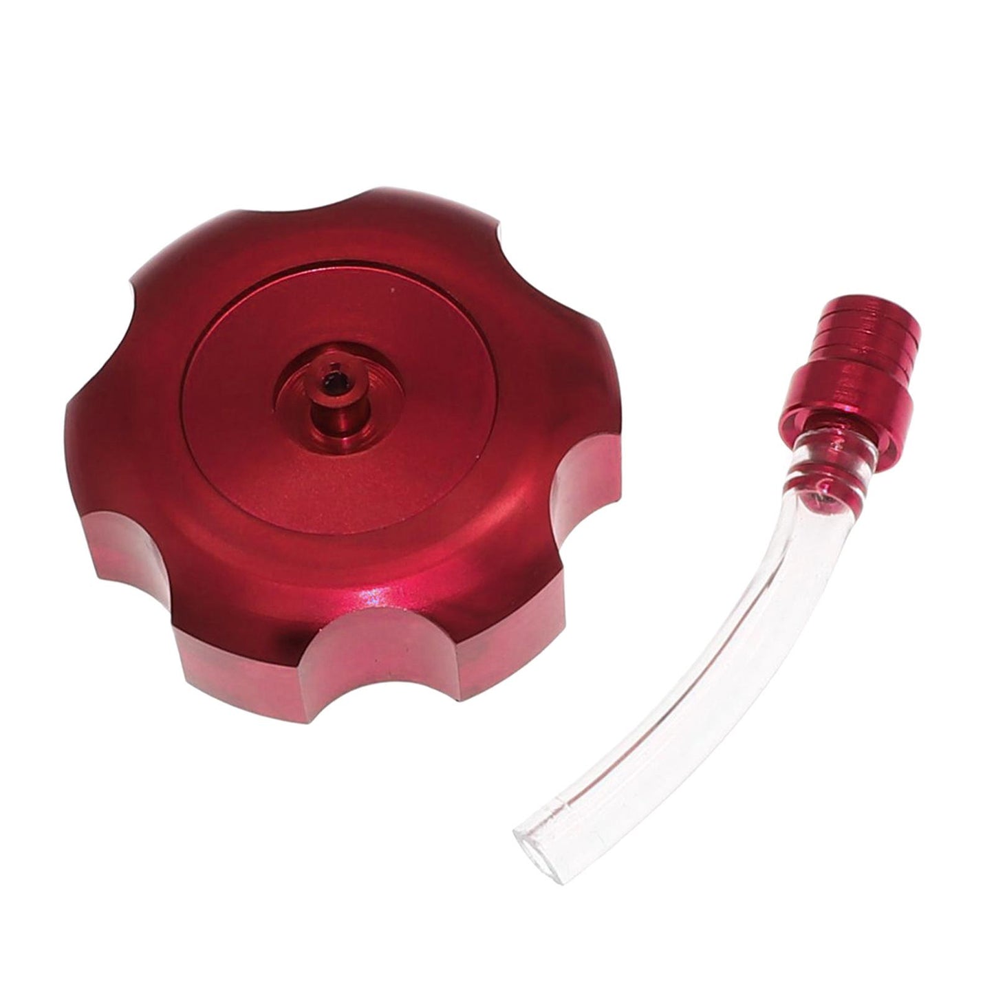 Mini CNC Hexagonal Gas Fuel Tank Cap Fashionable for ATV Dirt Bike red