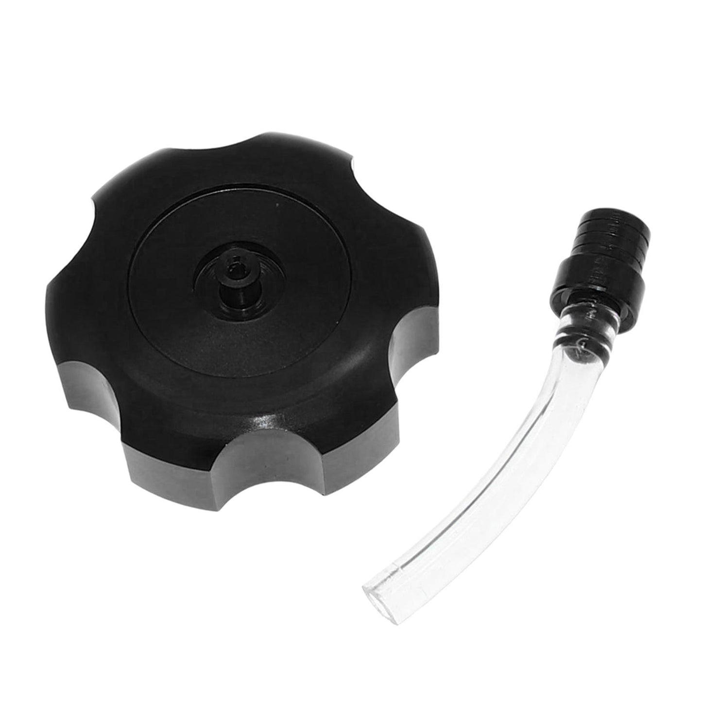 Mini CNC Hexagonal Gas Fuel Tank Cap Fashionable for ATV Dirt Bike black