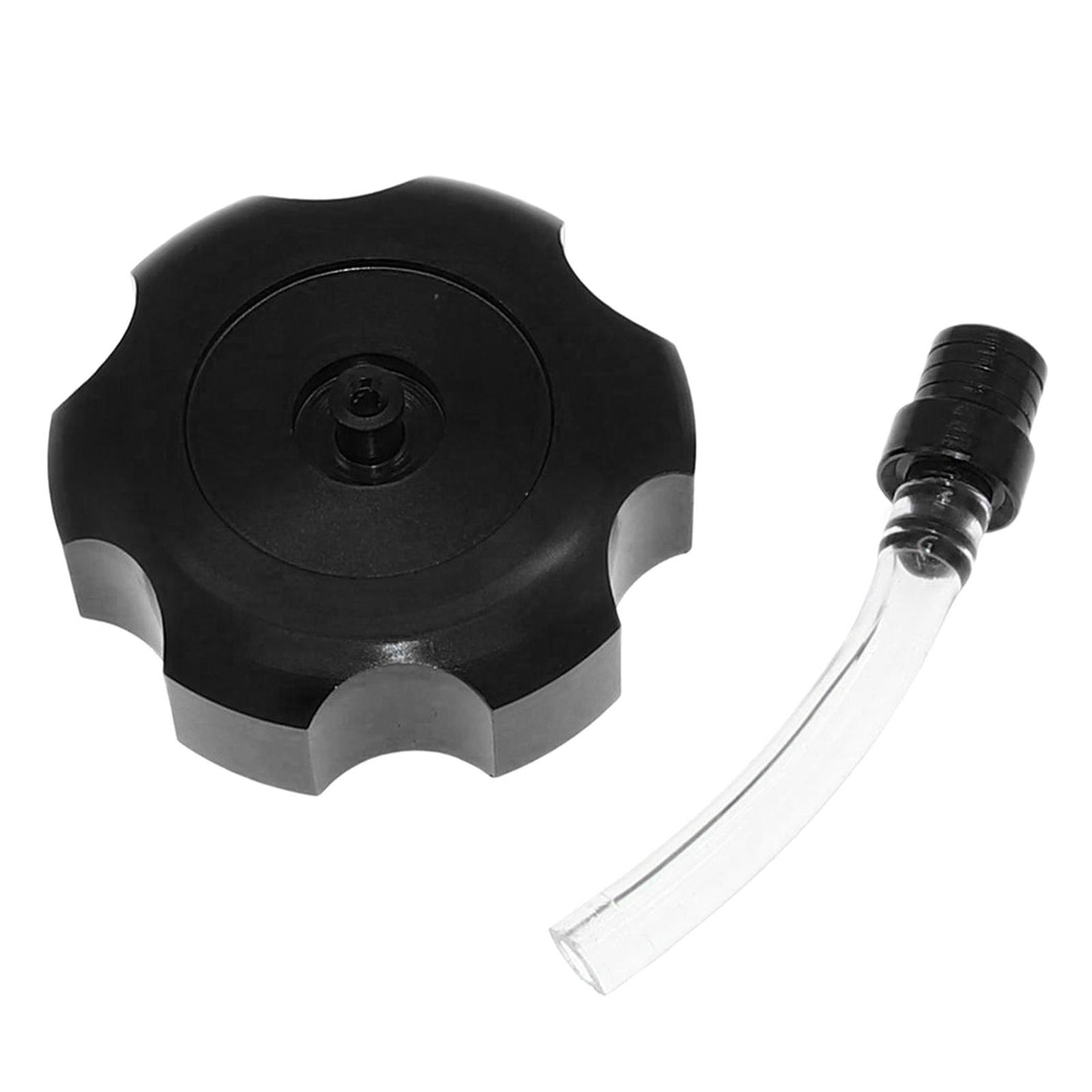 Mini CNC Hexagonal Gas Fuel Tank Cap Fashionable for ATV Dirt Bike black