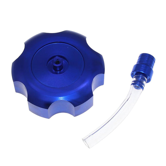 Mini CNC Hexagonal Gas Fuel Tank Cap Fashionable for ATV Dirt Bike blue