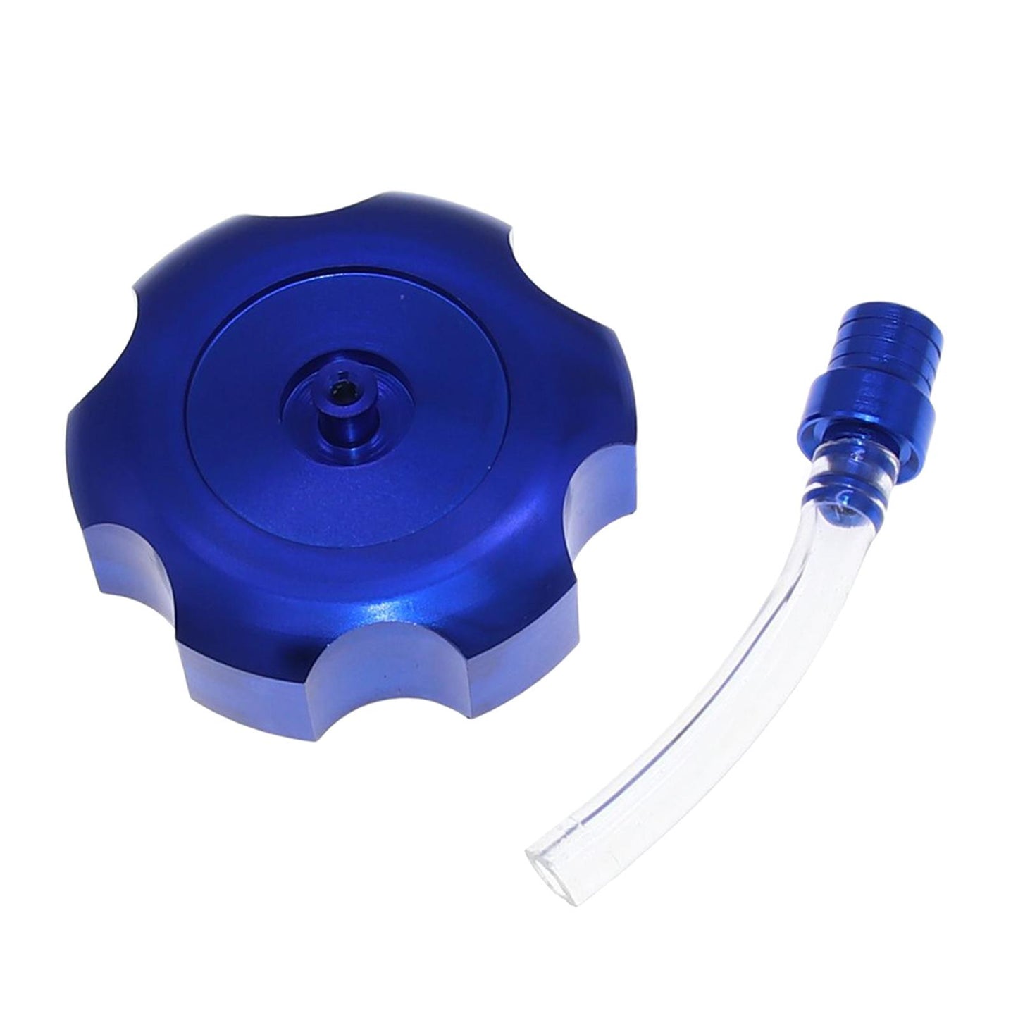 Mini CNC Hexagonal Gas Fuel Tank Cap Fashionable for ATV Dirt Bike blue