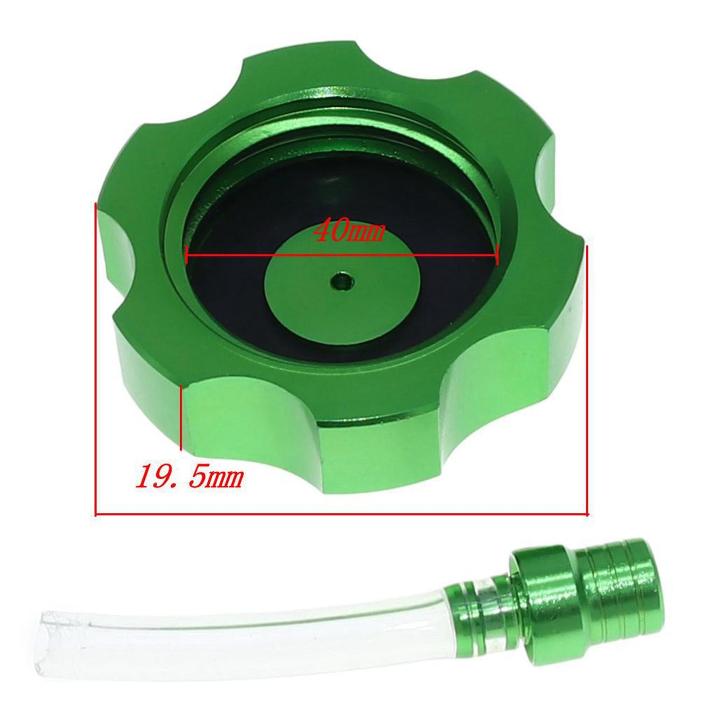 Mini CNC Hexagonal Gas Fuel Tank Cap Fashionable for ATV Dirt Bike green