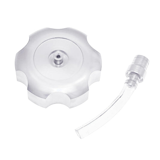 Mini CNC Hexagonal Gas Fuel Tank Cap Fashionable for ATV Dirt Bike white