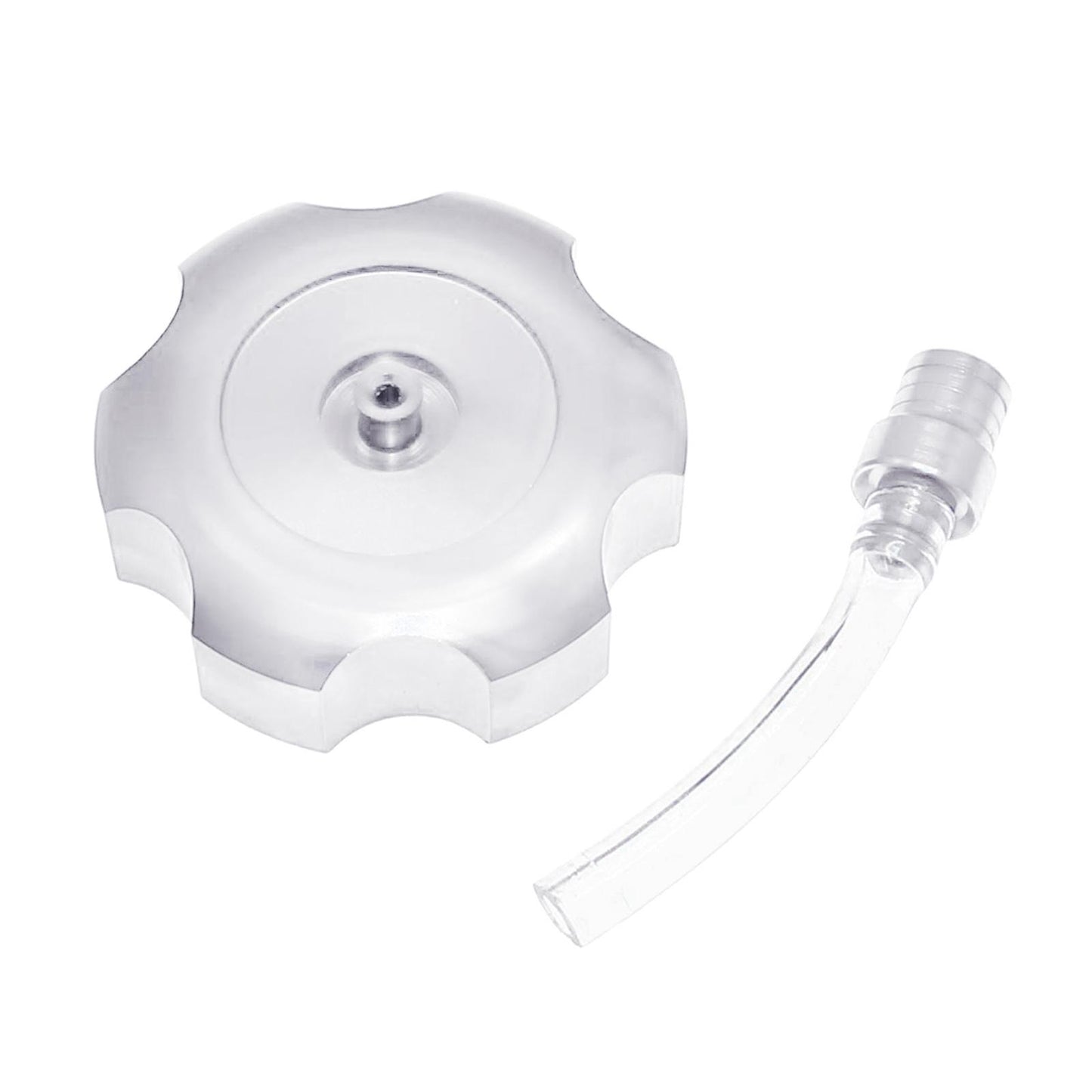 Mini CNC Hexagonal Gas Fuel Tank Cap Fashionable for ATV Dirt Bike white