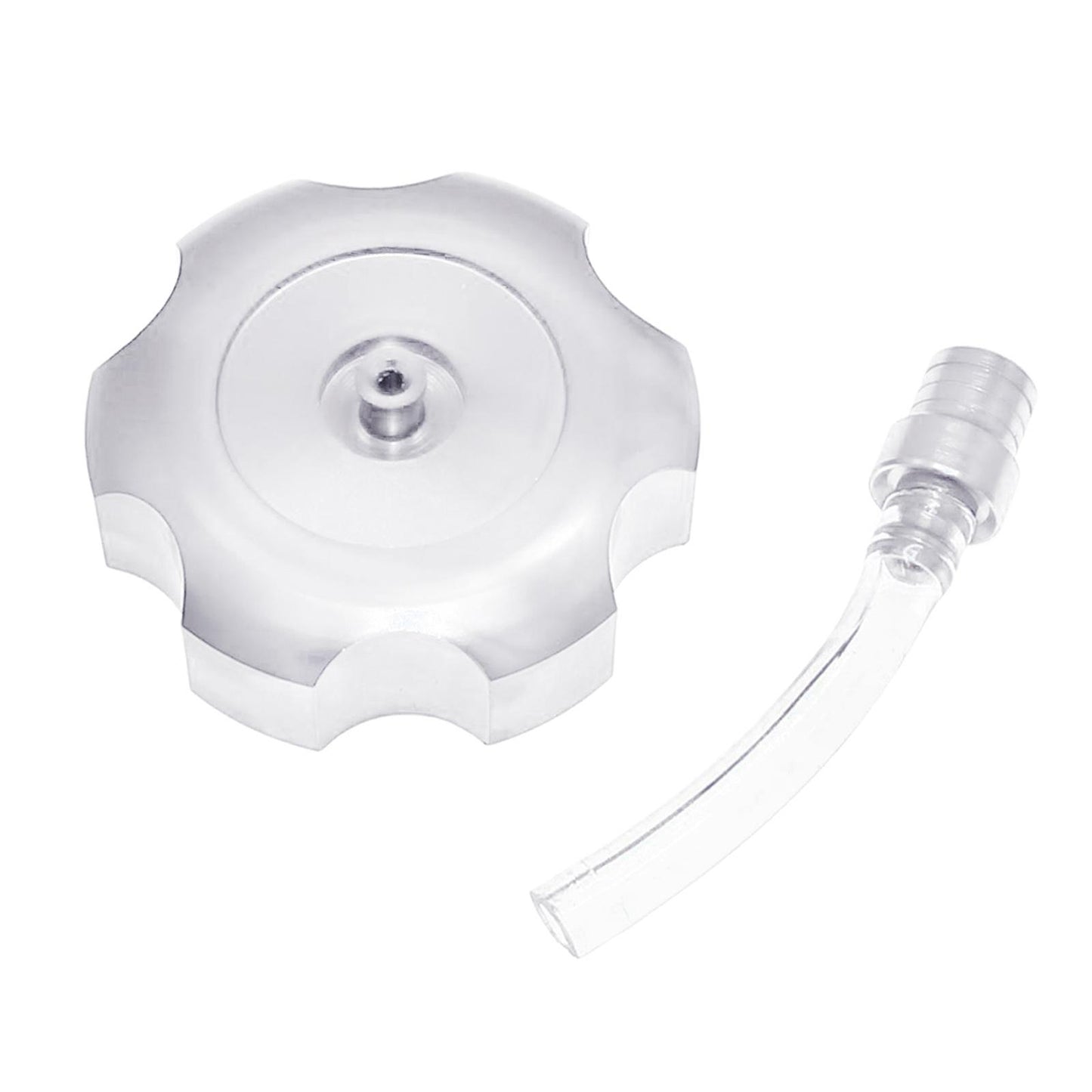 Mini CNC Hexagonal Gas Fuel Tank Cap Fashionable for ATV Dirt Bike white