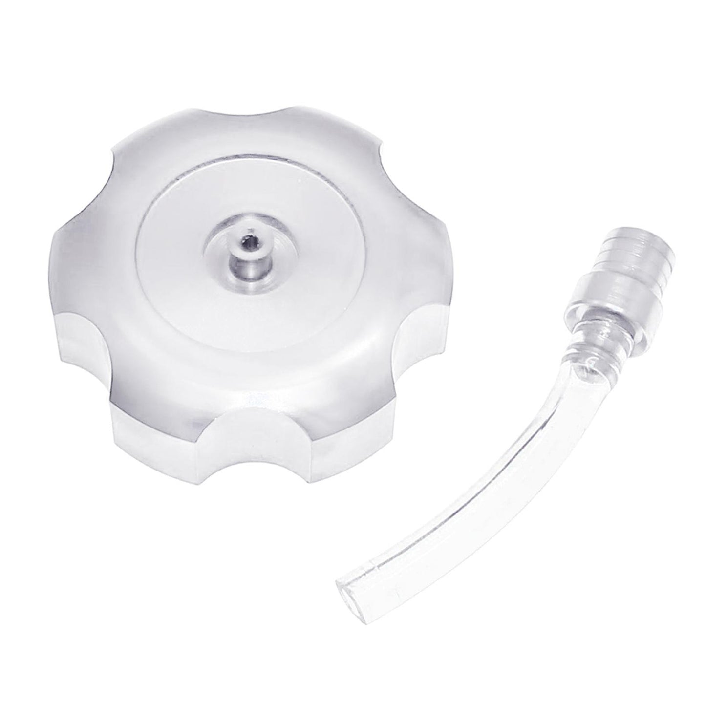 Mini CNC Hexagonal Gas Fuel Tank Cap Fashionable for ATV Dirt Bike white
