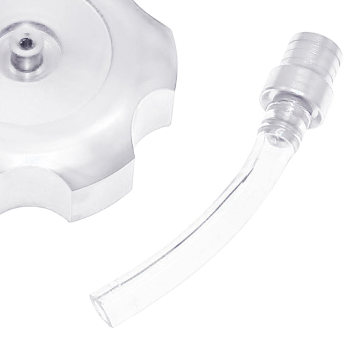 Mini CNC Hexagonal Gas Fuel Tank Cap Fashionable for ATV Dirt Bike white