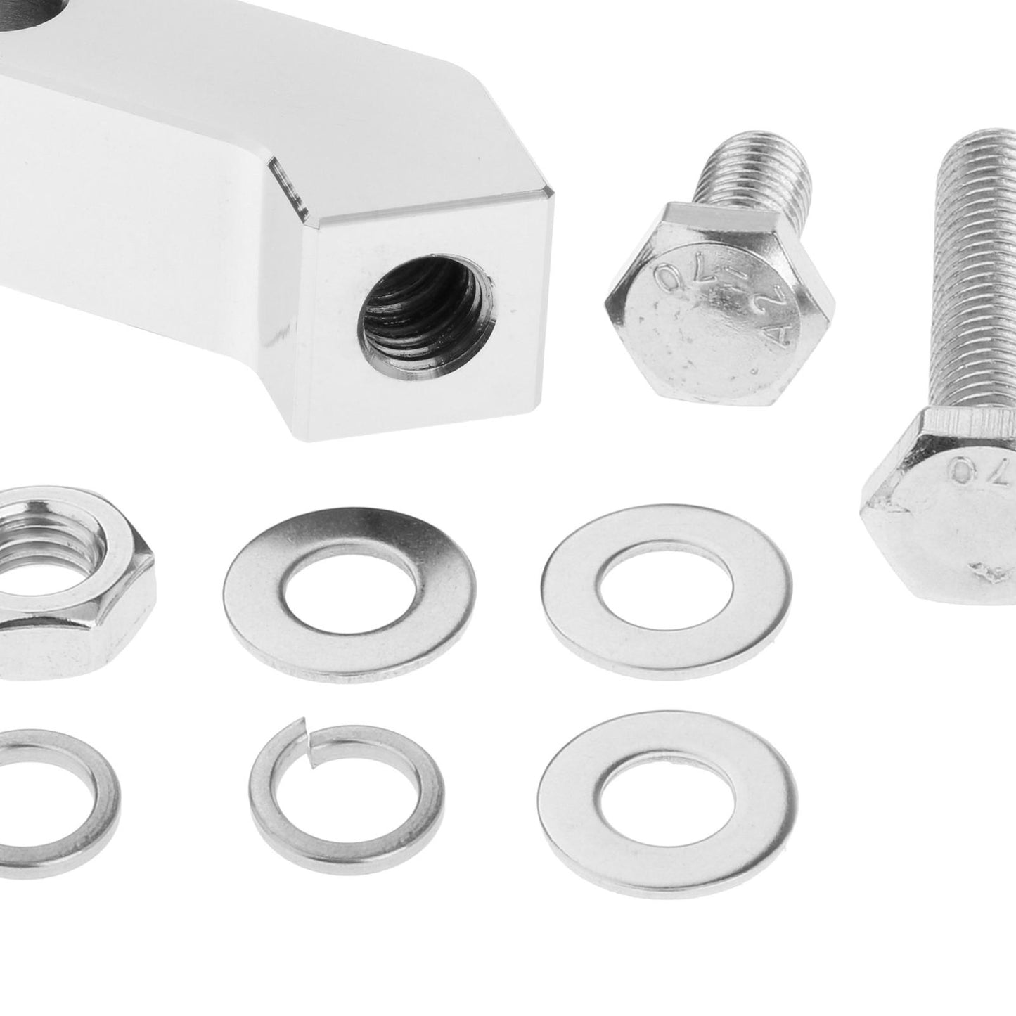 Motor Headlight Mounting Block Bracket For Headlights With A 3/4 I.D Chrome"