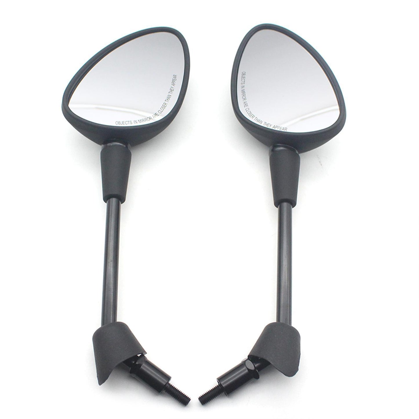 2x Rearview Mirrors for Vespa GT GTS GTV 50 125 200 Spare Parts Black