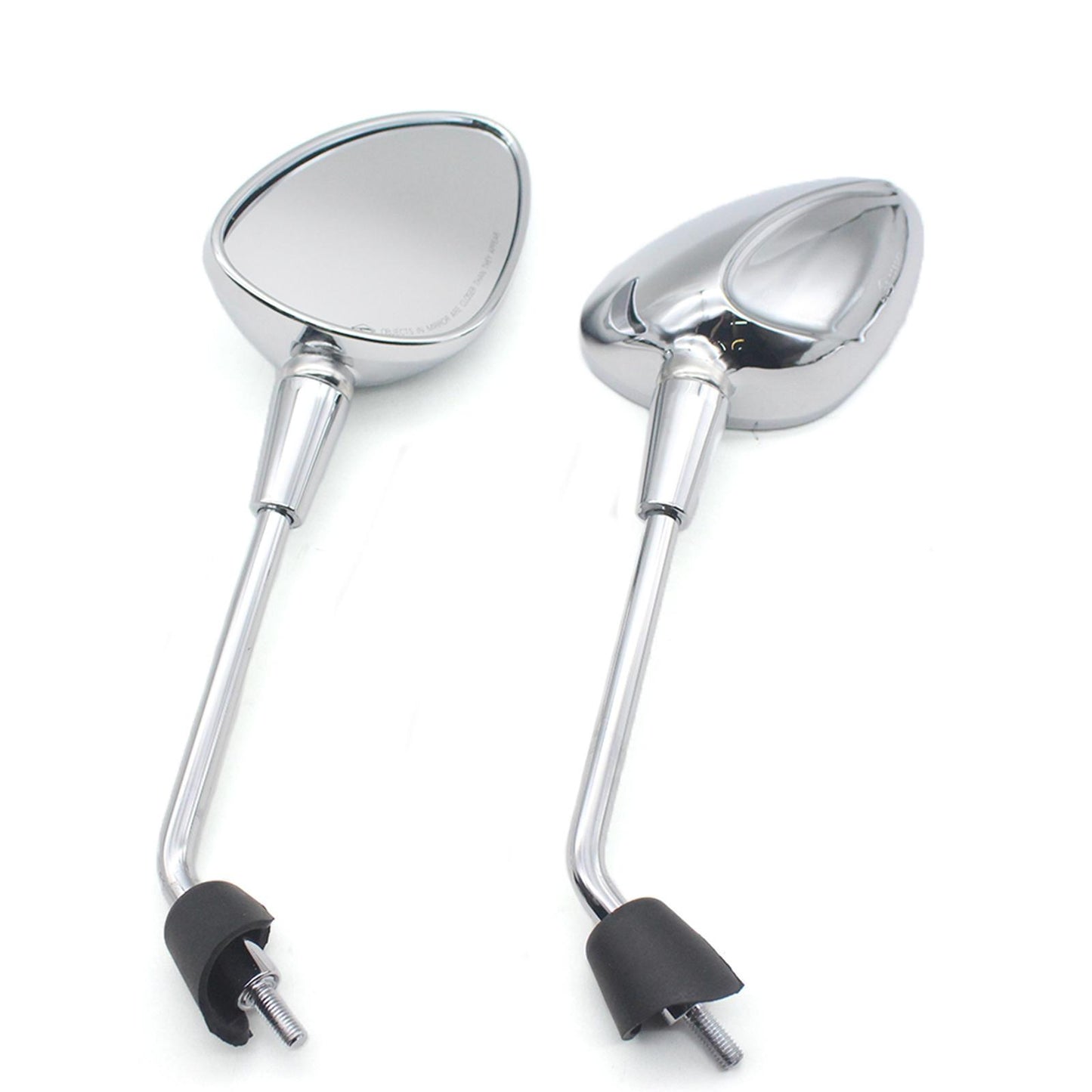2x Rearview Mirrors for Vespa GT GTS GTV 50 125 200 Spare Parts Silver