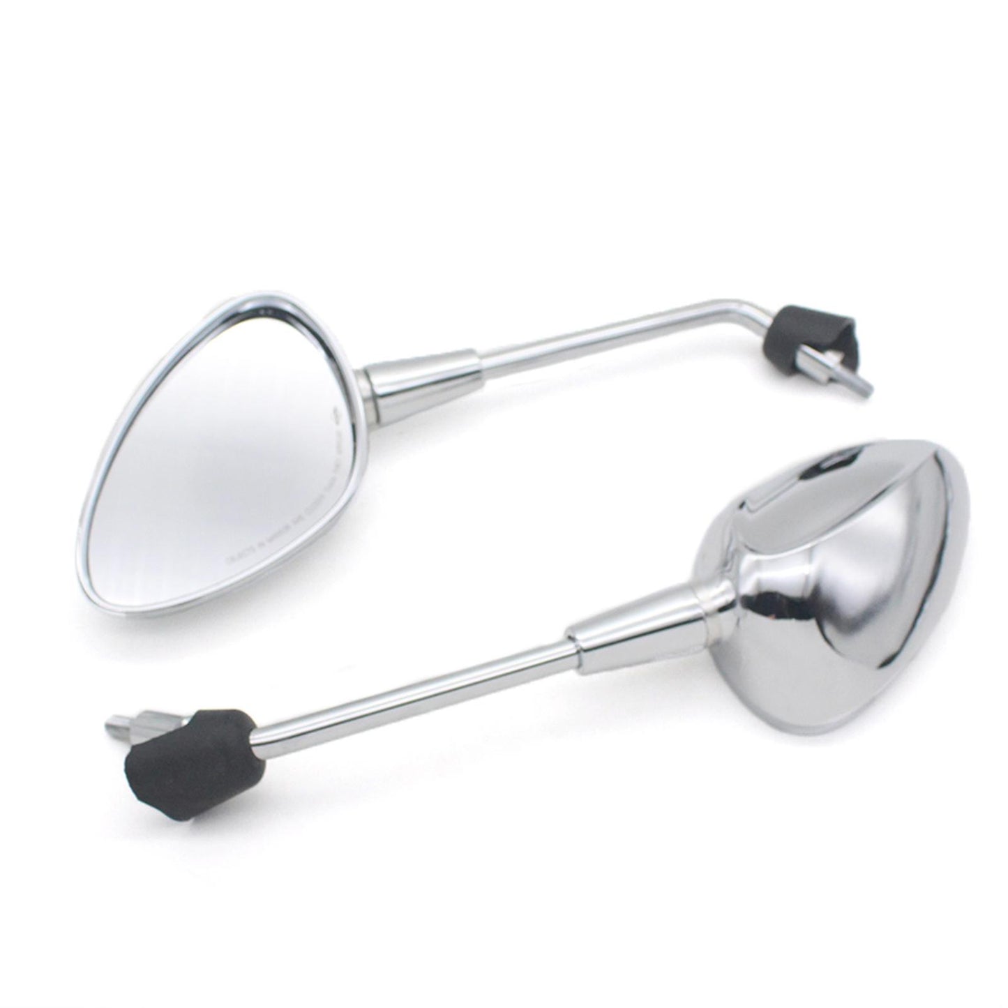 2x Rearview Mirrors for Vespa GT GTS GTV 50 125 200 Spare Parts Silver