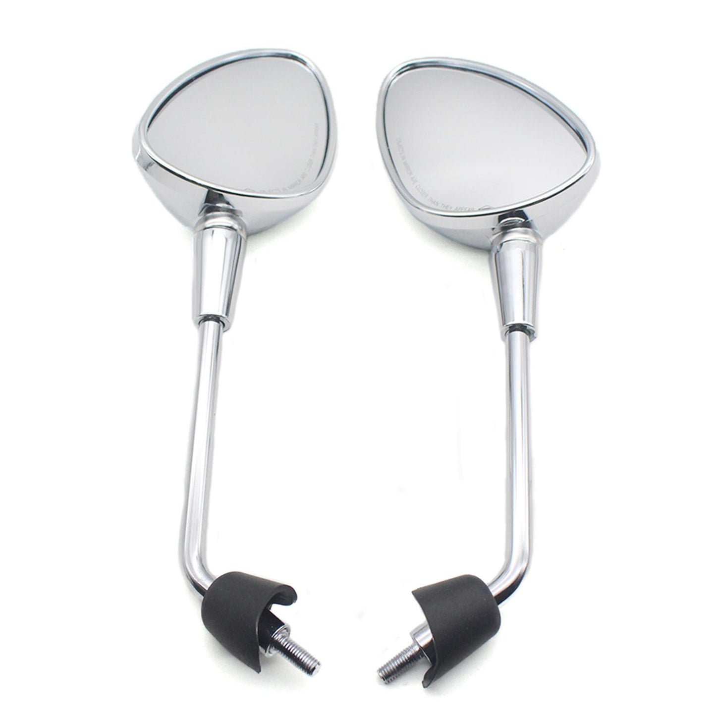 2x Rearview Mirrors for Vespa GT GTS GTV 50 125 200 Spare Parts Silver