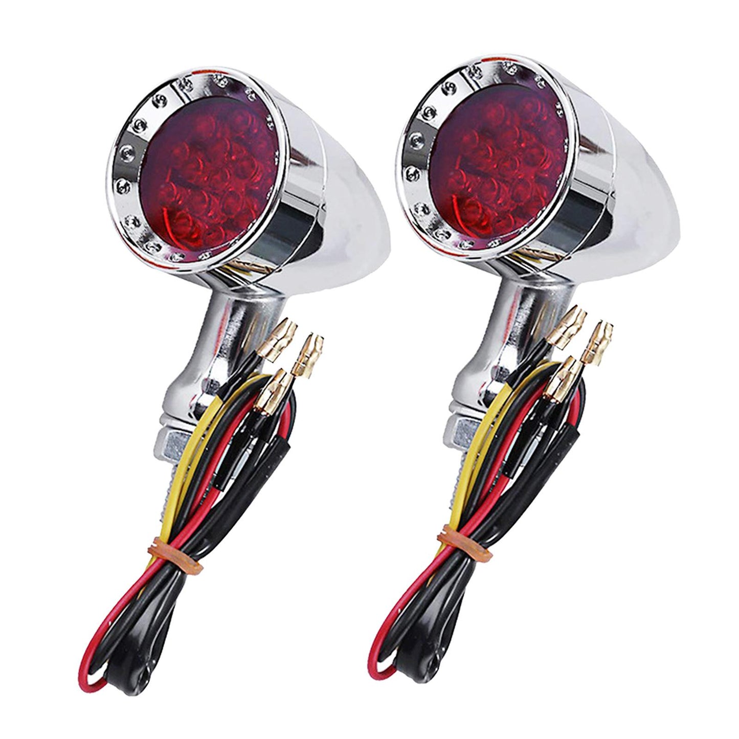 2Pcs Led Turn Signal Light 12V Motorcycle Scooter Indicators Signal  Red
