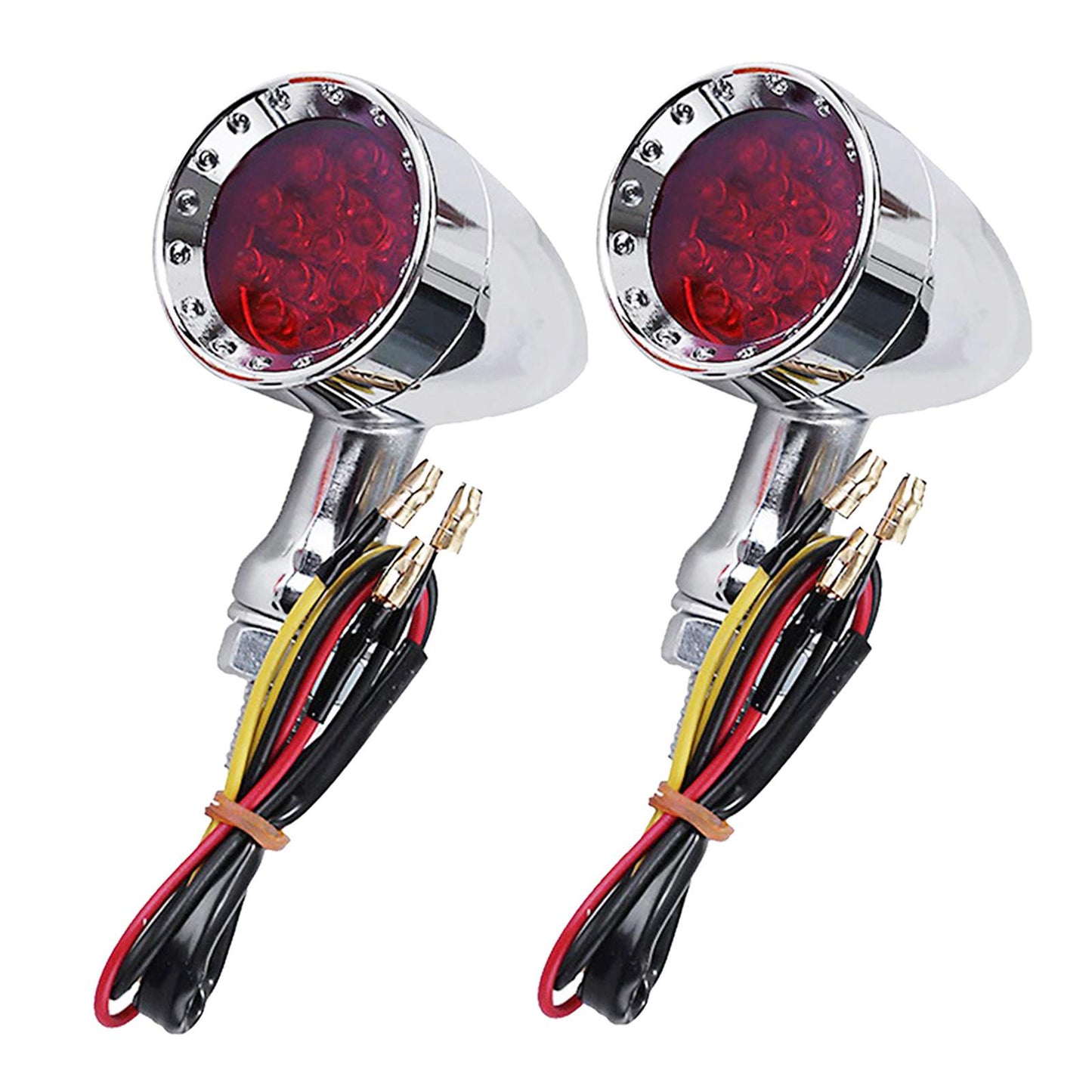 2Pcs Led Turn Signal Light 12V Motorcycle Scooter Indicators Signal  Red