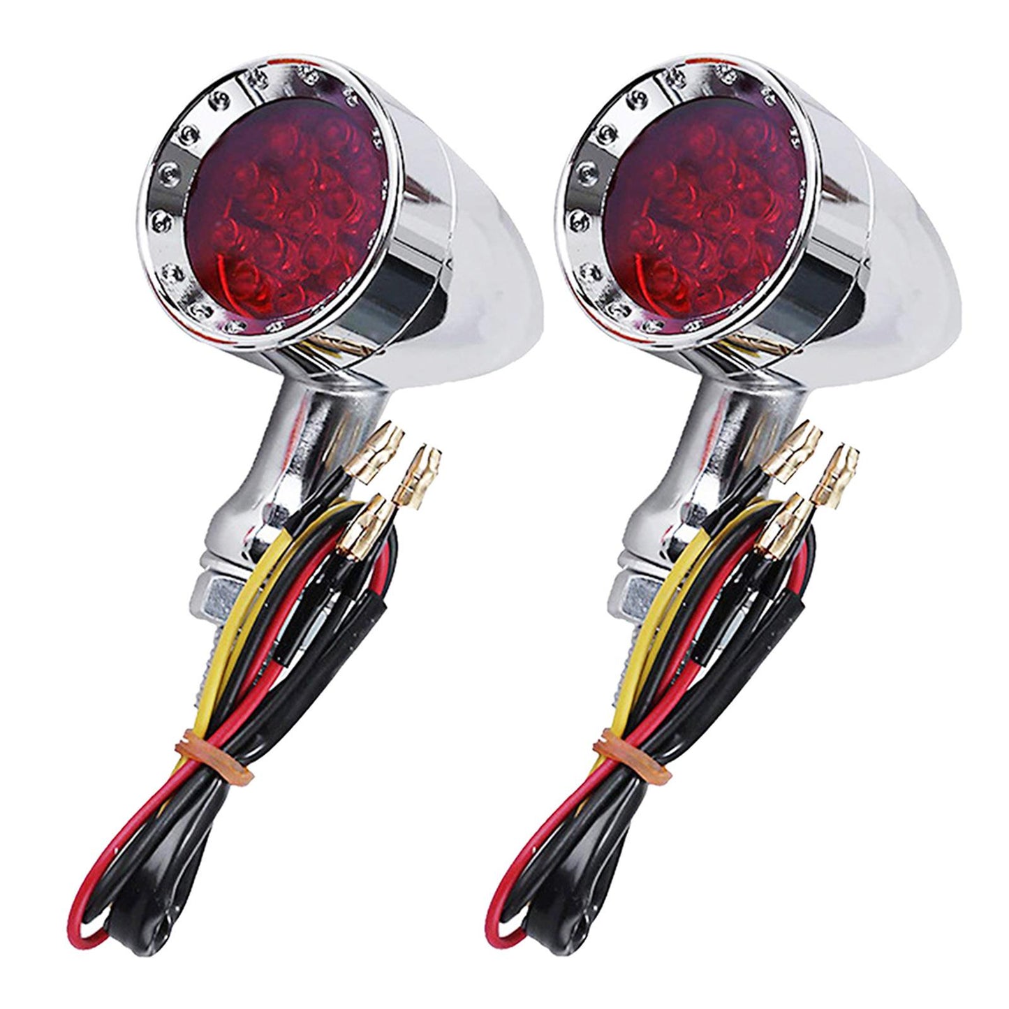 2Pcs Led Turn Signal Light 12V Motorcycle Scooter Indicators Signal  Red